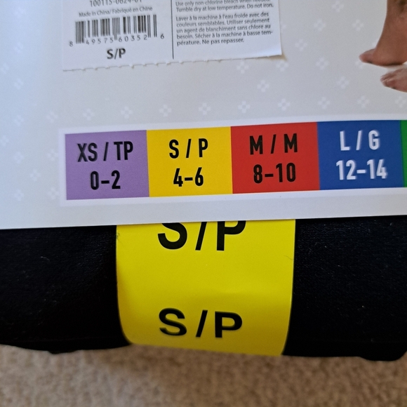 New! Lemon Fleece Lined Leggings 2 Pack Women's Size Small Grey Black Seamless - Picture 8 of 10